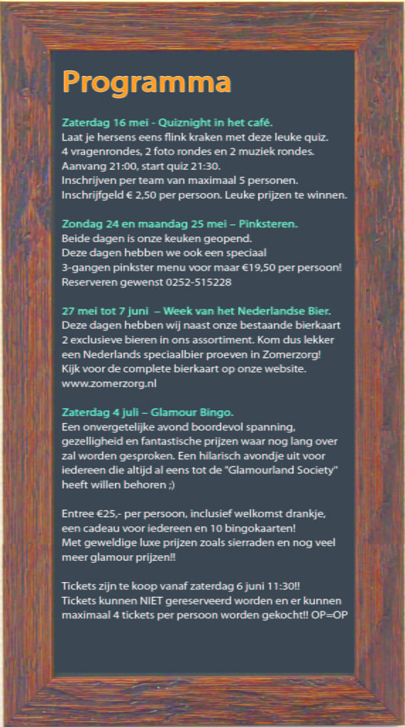 Zomerzorg programma