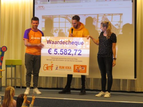 Basisschool de Giraf uitreiking cheque