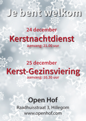 kerstsamenkomsten bij Open Hof